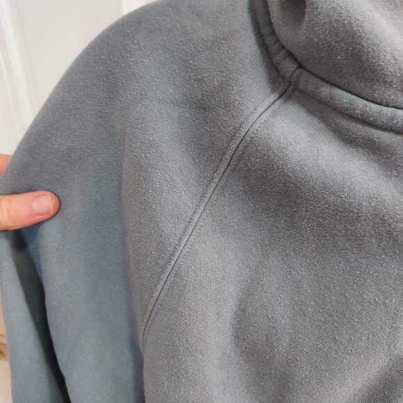 Vuori Flint Blue WOMENS Restore Half Zip Hoodie Sweater - Picture 7 of 8